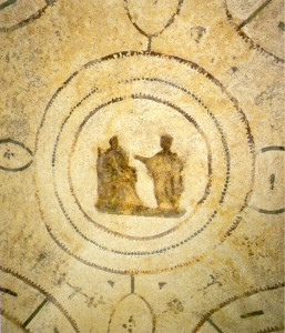 The Annunciation, Catacomb of Priscilla, 2nd C CE