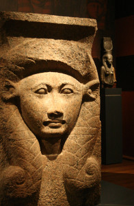 Hathor column capital from Bubastis, photo Nicholson CR