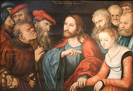 "Christ and the Adulteress," Cranach the Elder